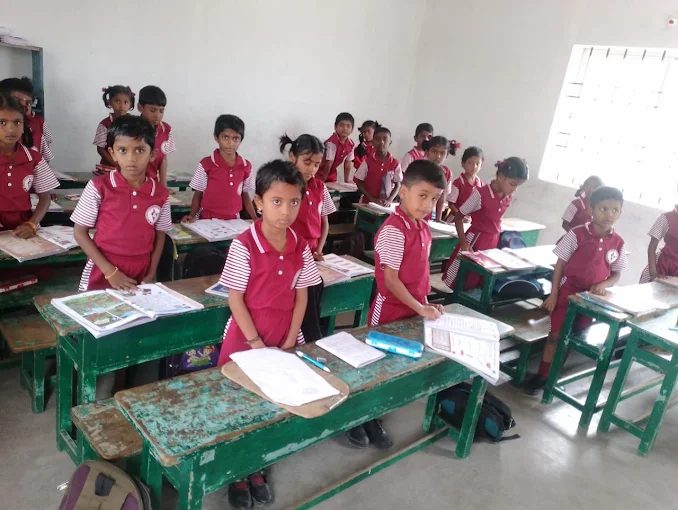 Students in class at New Generation Matriculation School